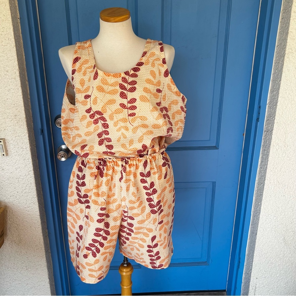 Handmade Plus Size Short Sleeve Top + Shorts